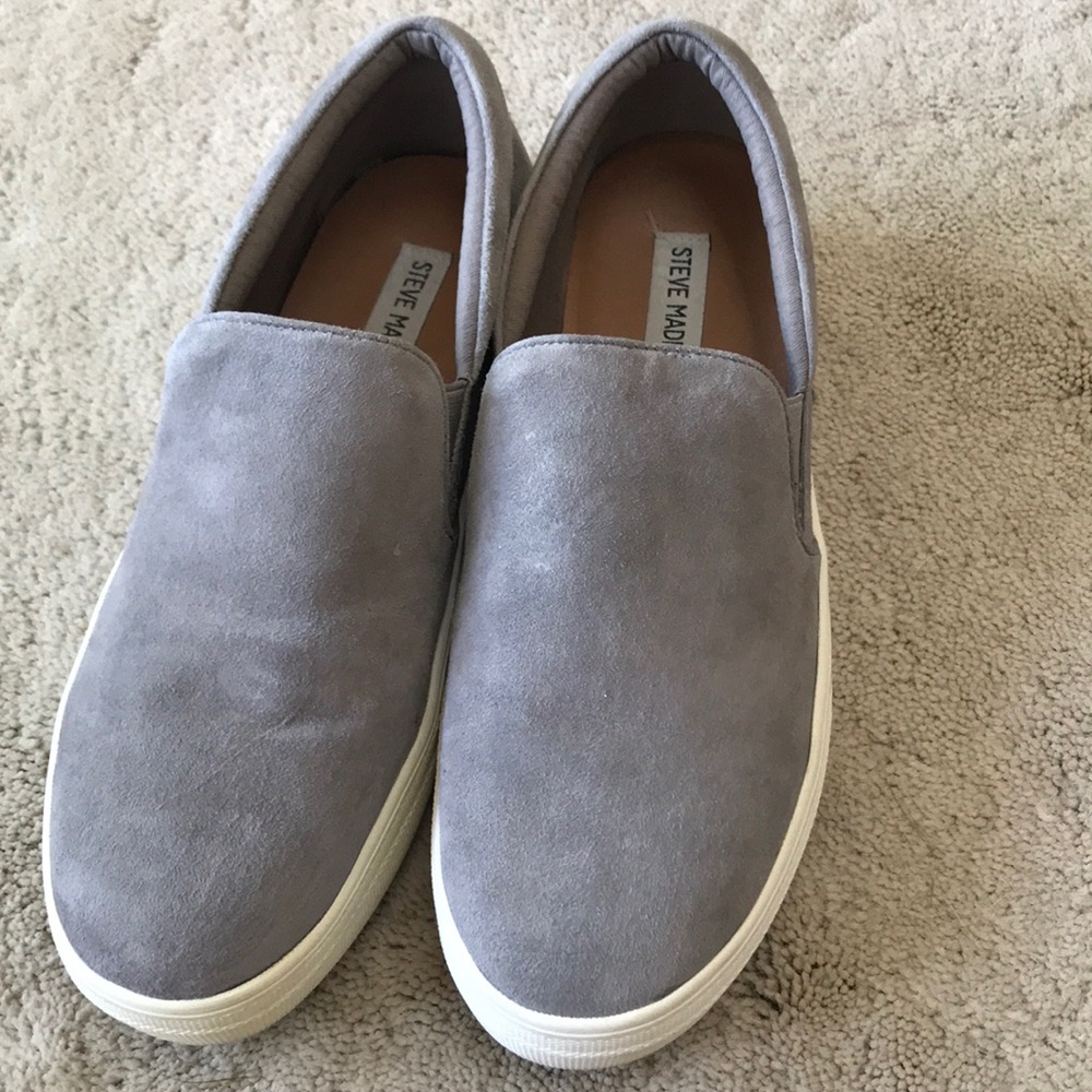 Steve Madden suede slip-on sneakers